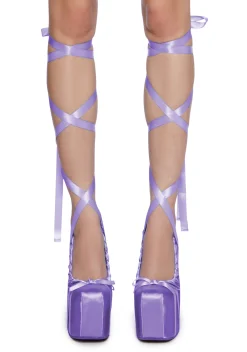 Sugar Thrillz Platforms|Heels*Sweet Sonata Ballet Wrap Heels