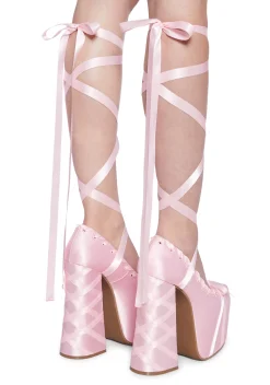 Sugar Thrillz Platforms|Heels*Sweet Sonata Ballet Wrap Heels