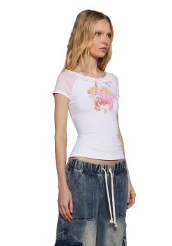 Dolls Kill | Care Bears x Strawberry Shortcake Tops|Plus*Sweet Team Graphic Tee