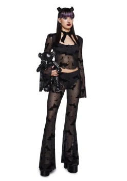 The Grave Girls Bottoms|Pants*Sweetly Sinister Flared Pants