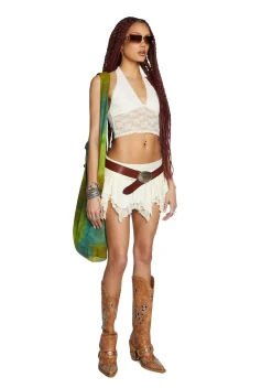Current Mood Bottoms|Skirts*Tales Of Fantasy Mini Skirt - Ivory