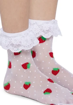 x_Leg Avenue Socks & Tights*Tasty Serenade Lace Socks