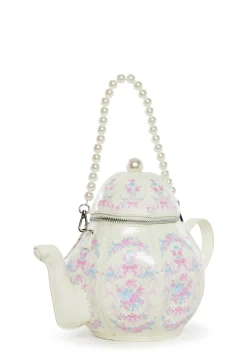 Sugar Thrillz Bags*Tea Society Handbag - White