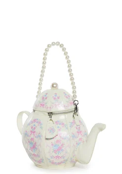 Sugar Thrillz Bags*Tea Society Handbag - White