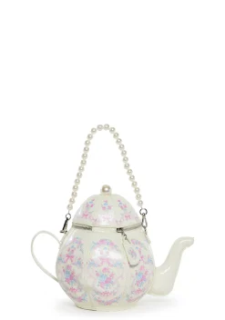 Sugar Thrillz Bags*Tea Society Handbag - White