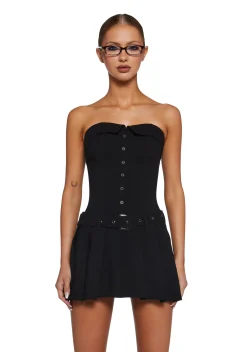 x_Hesperus Dresses|Mini Dresses*Tech Girl Rising Mini Dress - Black