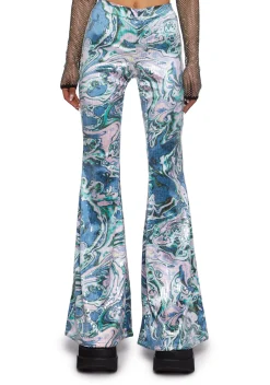 Club Exx Bottoms|Pants*Techno Angel Sequin Flare Pants