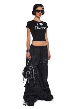 Club Exx Tops*Techno Love Baby Tee
