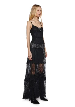 Widow Dresses|Plus*Temple Of Love Lace Maxi Dress