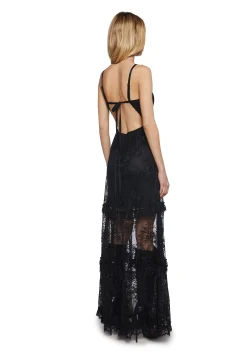 Widow Dresses|Plus*Temple Of Love Lace Maxi Dress