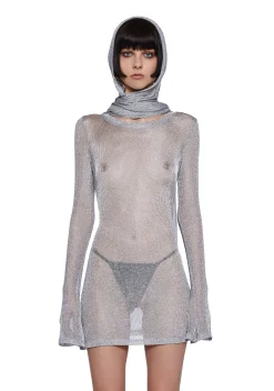 DARKER WAVS Dresses|Mini Dresses*Tempo Metallic Knit Mini Dress