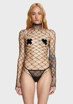 x_Leg Avenue Lingerie*The Damned Fishnet Bodysuit