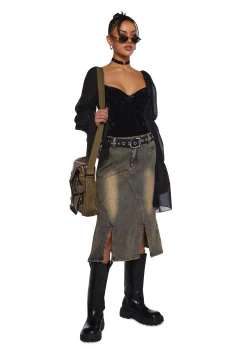 dELiA*s by Dolls Kill Tops|Plus*The Night We Met Velour Bodysuit