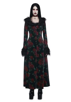 Widow Bottoms|Pants*Thorned Morte Velvet Flare Pants