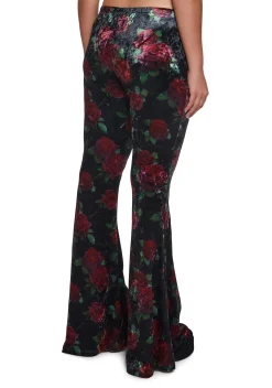 Widow Bottoms|Pants*Thorned Morte Velvet Flare Pants