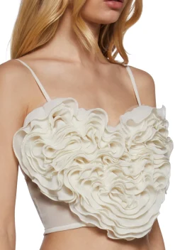 Sugar Thrillz Tops*Timeless Kisses Ruffled Top