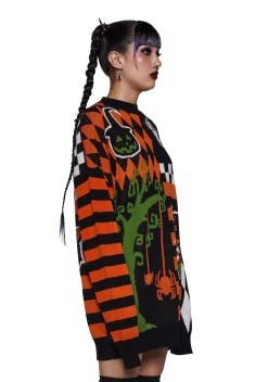 Trickz N' Treatz Tops*Timeless Tricks Oversized Sweater
