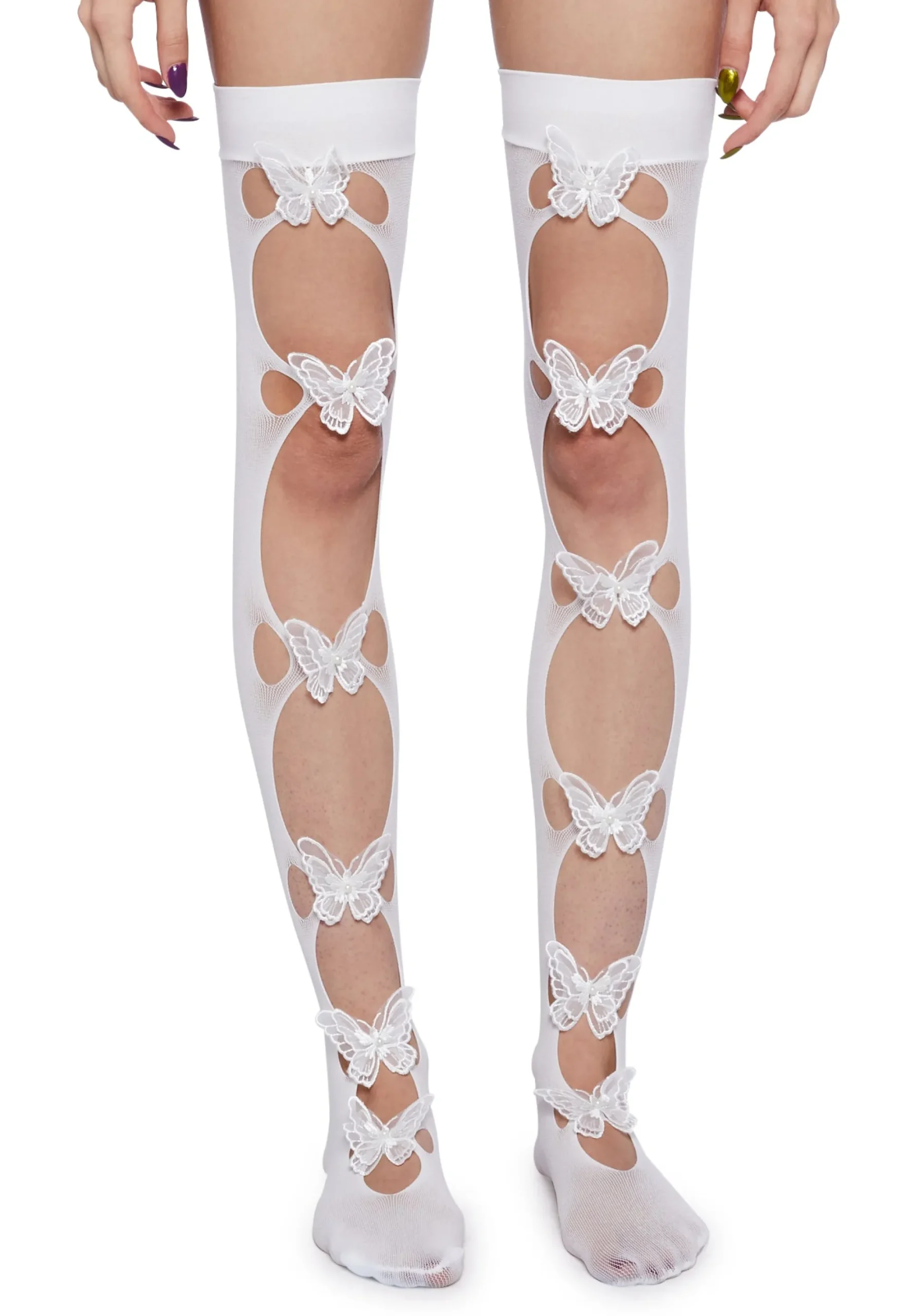 x_Leg Avenue Socks & Tights*Too Much Love Thigh High Socks