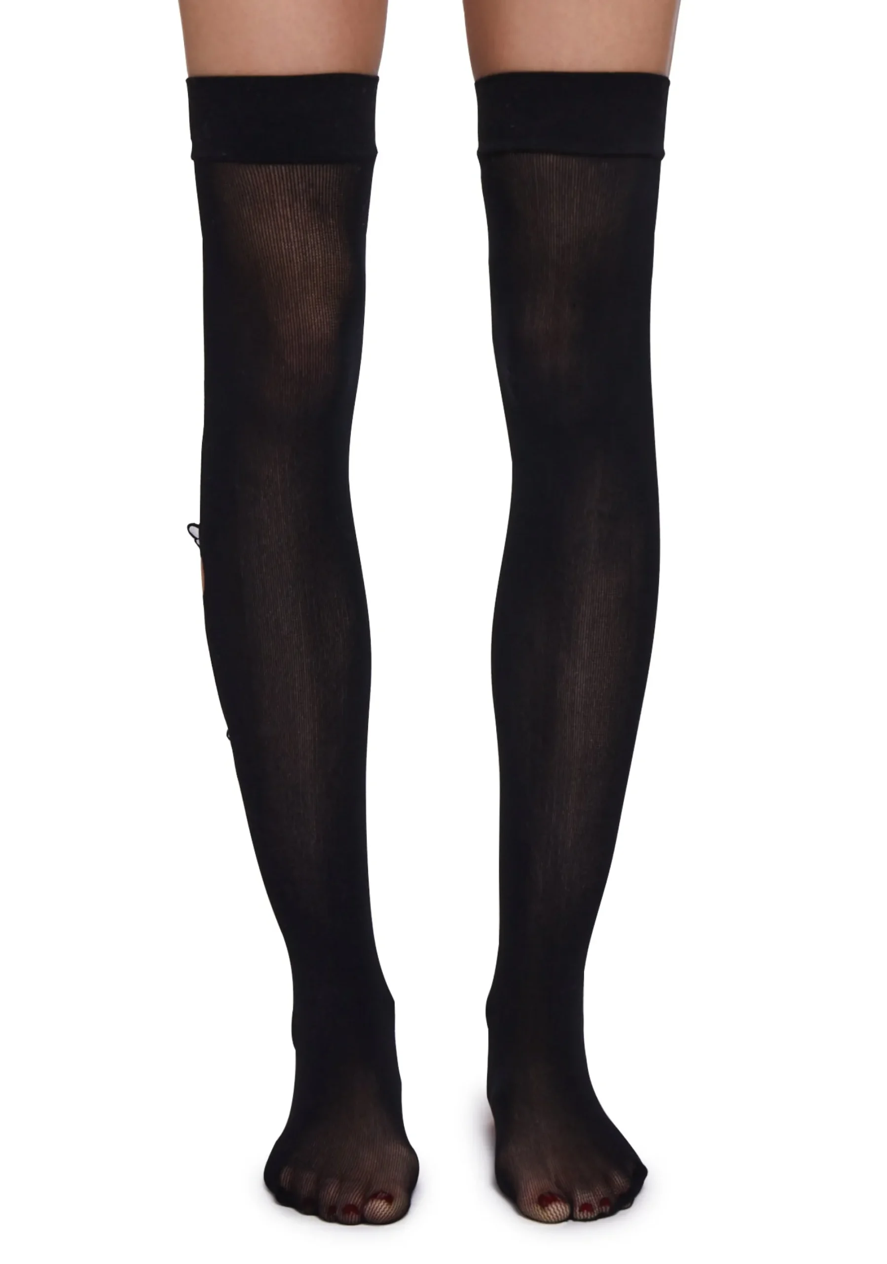 x_Leg Avenue Socks & Tights*Too Much Love Thigh Highs-Black