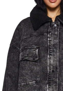 Current Mood Outerwear|Plus*Total Destruction Bomber Jacket