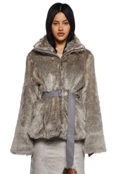 Current Mood Outerwear|Plus*Total Legacy Faux Fur Coat