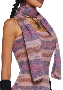 Current Mood Dresses*Total Romance Maxi Dress And Scarf Set