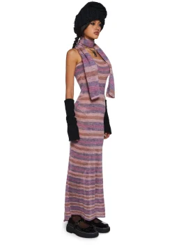 Current Mood Dresses*Total Romance Maxi Dress And Scarf Set