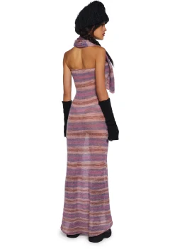 Current Mood Dresses*Total Romance Maxi Dress And Scarf Set
