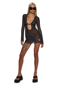 Playboy by Dolls Kill Swim|Plus*Total Stunner Swim Cover Up