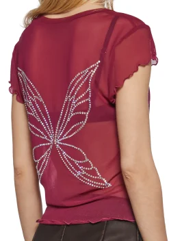 Club Exx Tops|Plus*True Sparkle Baby Tee
