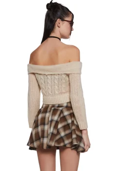 x_Et Clet Tops*Tutoring Hours Cropped Sweater