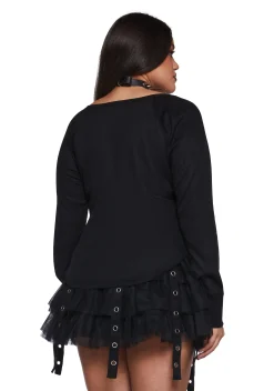 Widow Tops|Plus*Twisted Faith Long Sleeve Tee