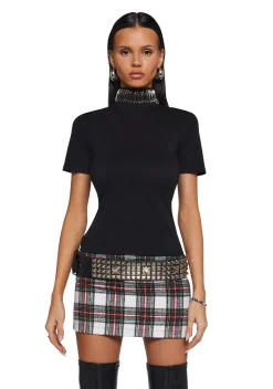 Current Mood Tops|Plus*Under Pressure Safety Pin Tee