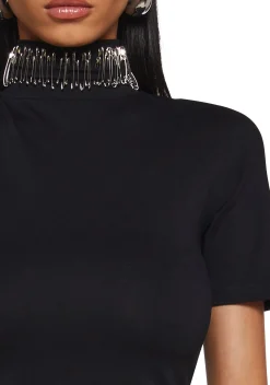 Current Mood Tops|Plus*Under Pressure Safety Pin Tee