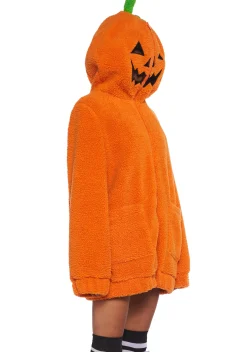 Trickz N' Treatz Outerwear|Sweatshirts & Hoodies*Urban Legend Pumpkin Hooded Sherpa Jacket