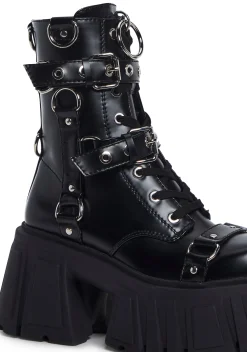 Club Exx Boots*Utopia Bondage Combat Boots