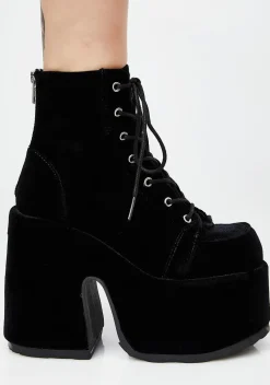 Demonia Boots|Platforms*Velvet Rave Royalty Platform Boots