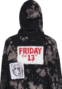Dolls Kill x Friday the 13th Outerwear|Sweatshirts & Hoodies*Vile Voorhees Mask Zip-Up Hoodie