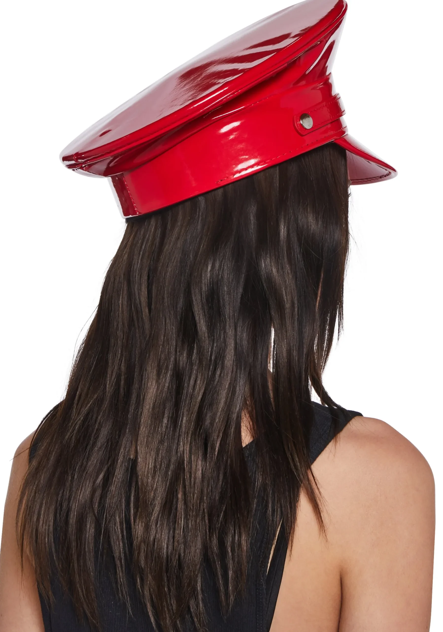 Funk Plus Hats*Vinyl Captain Hat With Strap