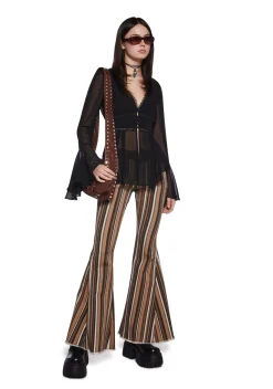 dELiA*s by Dolls Kill Bottoms|Pants*Vinyl Vibes Pinstripe Trousers