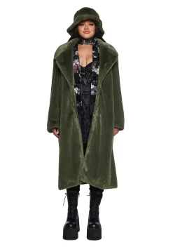 Current Mood Outerwear|Plus*Virtual Insanity Faux Fur Coat And Hat