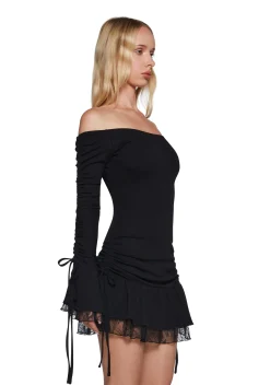 Current Mood Dresses|Mini Dresses*Want You Bad Mini Dress - Black
