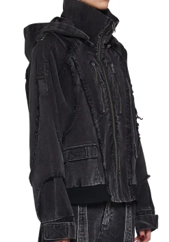 DARKER WAVS Outerwear|Sweatshirts & Hoodies*Warp Denim Bomber Jacket