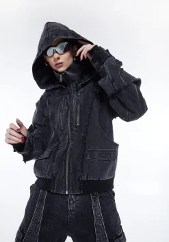 DARKER WAVS Outerwear|Sweatshirts & Hoodies*Warp Denim Bomber Jacket