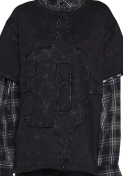 DARKER WAVS Tops*Warp Oversized Tee