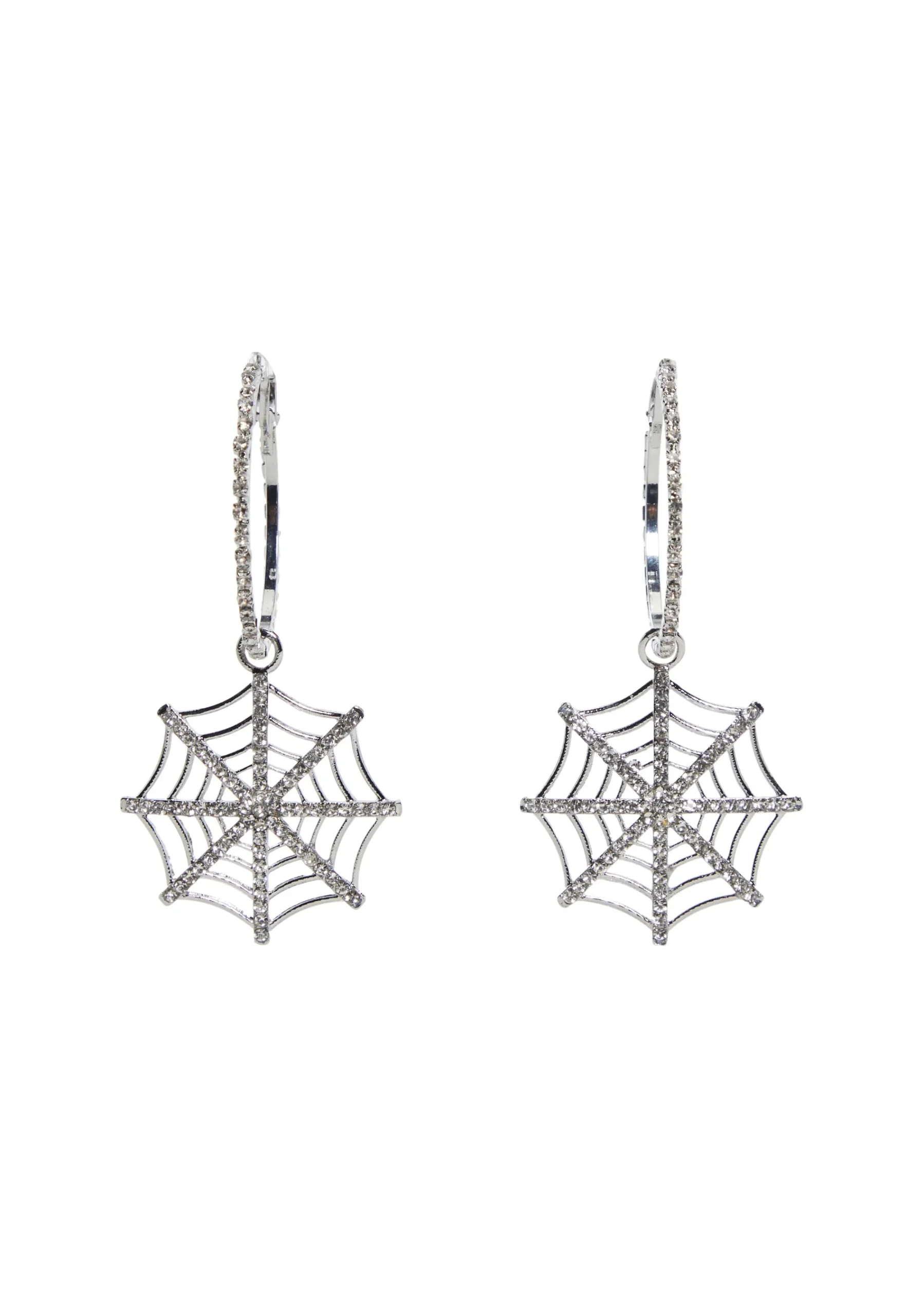 x_ATVT Jewelry*Web Of Glitz Hoop Earrings
