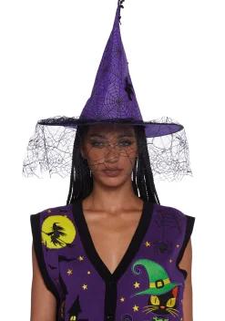 x_ATVT Hats*Webbed Magic Witch Hat
