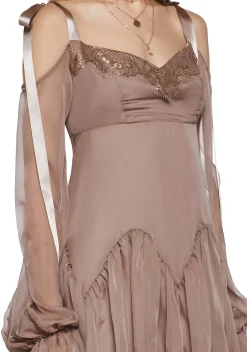 Current Mood Dresses|Mini Dresses*Whirlwind Radiance Mini Dress - Brown