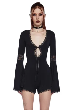 Widow Jumpsuits & Rompers*Whispering Wind Romper - Black