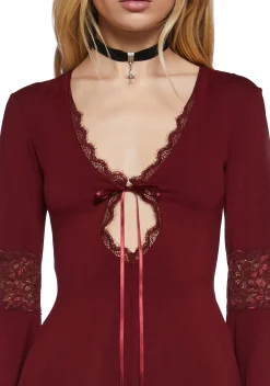 Widow Jumpsuits & Rompers|Plus*Whispering Wind Romper - Burgundy